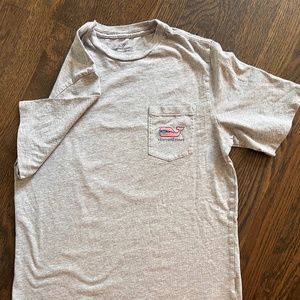Vineyard Vines 100% Cotton Tee Boys Large - Gray